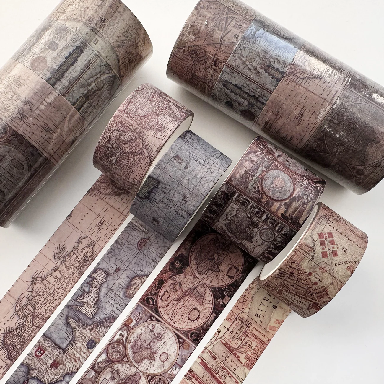 Vintage Washi Tape Set 4 Rolls Decorative For Scrapbooking Supplies Journals Planners Diy Crafts Antique Japanese Masking Tapes washi tape decoration tape decorative tape masking tape adhesive tapes adhesive tape collage tape