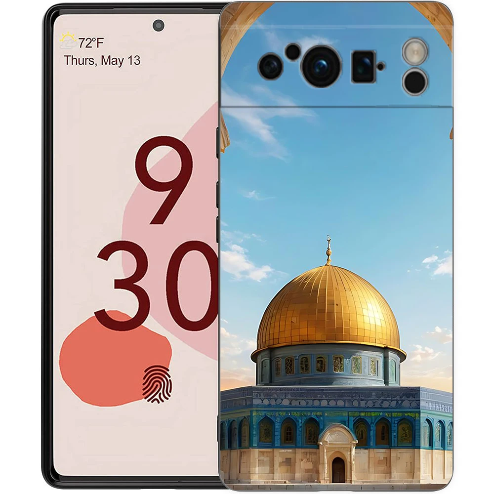 Explore Jerusalem: Shockproof TPU Black Phone Case - Soft & Durable Cover