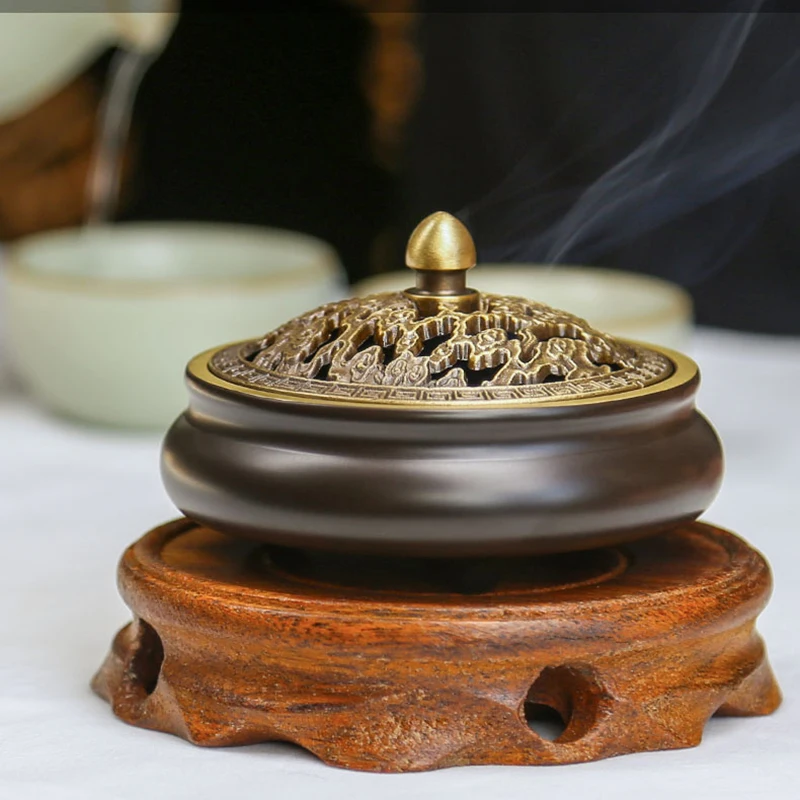 

Copper Vintage Chinese Incense Burner Modern Design Incense Burner Living Room Quemador Incienso Home Decoration
