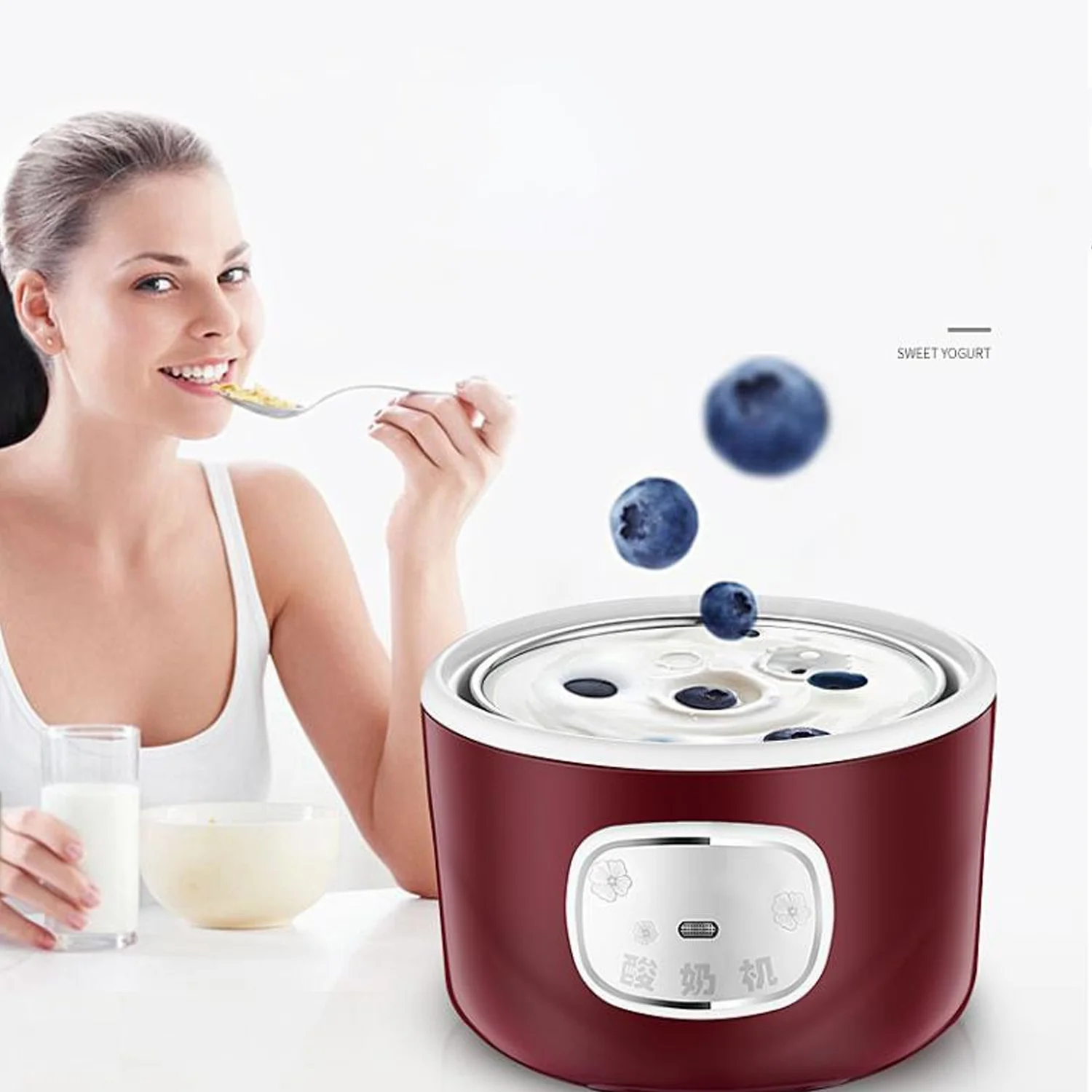 Mini Yogurt Maker 15W 1L Easy Temperature Control For Home Use 4