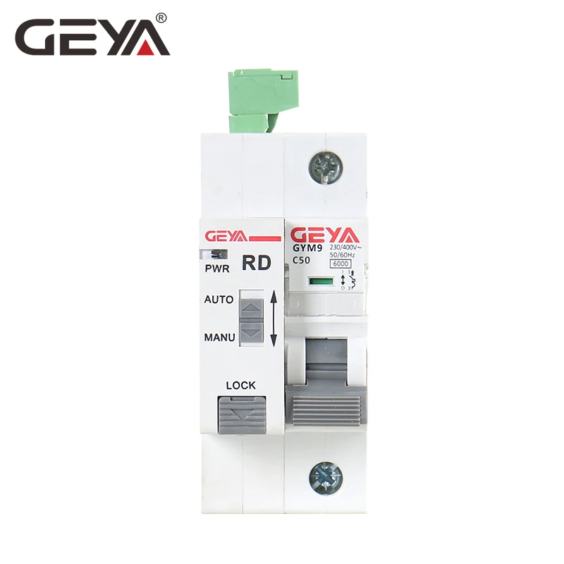 GEYA Din Rail GYM9 1P MCB with Autoreclose Device Automatic Reset Circuit Breaker Smart Home MCB Auto Recloser