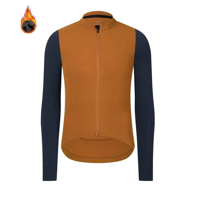 Spexcell Rsantce 2023 Winter Thermal Fleece Cycling Jersey Top MTB Bike