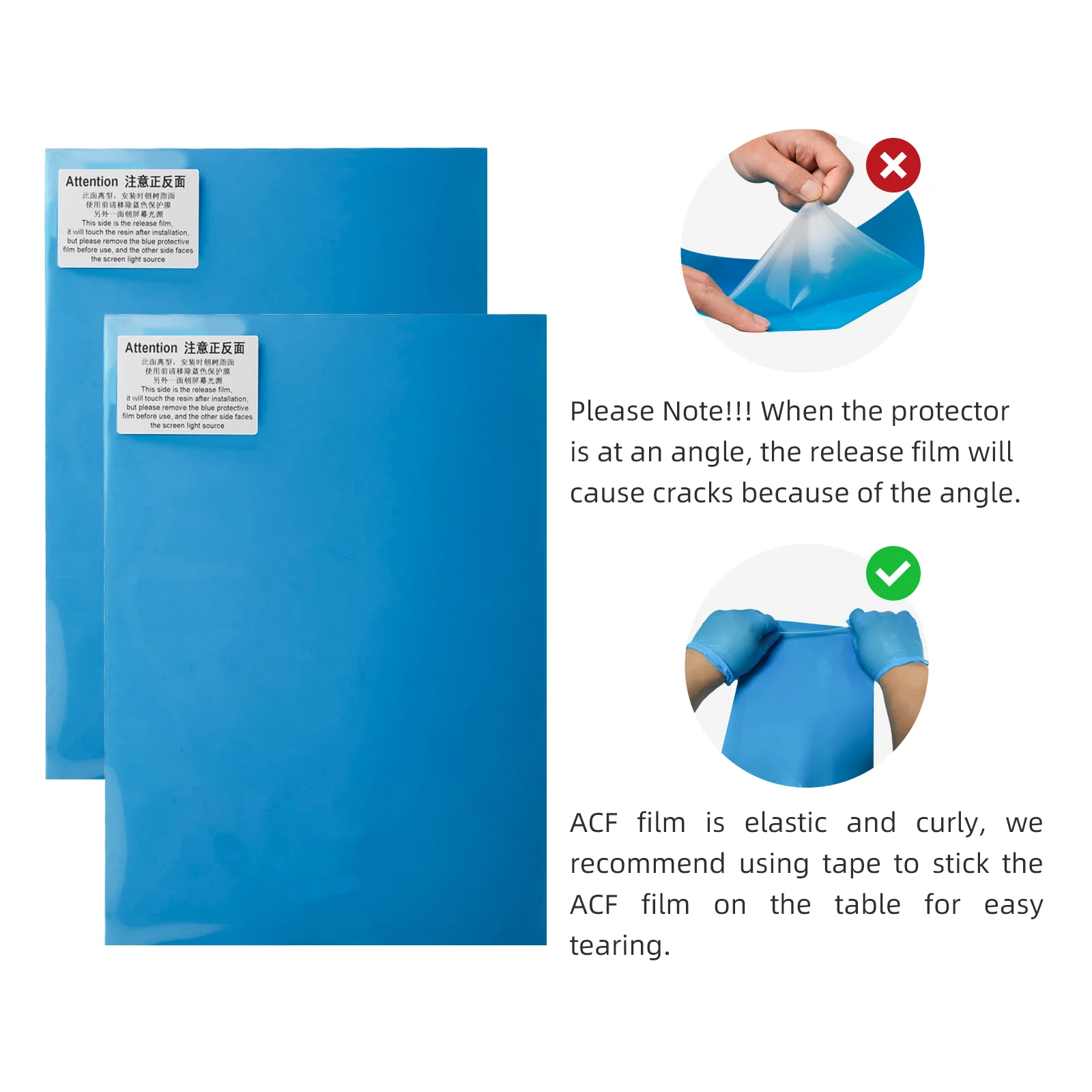 Força de Peeling de Alta Durabilidade para Impressoras 3d Filme Acf para Anycubic Mono x 6k m3 Plus 8k Phrozen Mighty Resina uv Alta Velocidade - Imagem 5