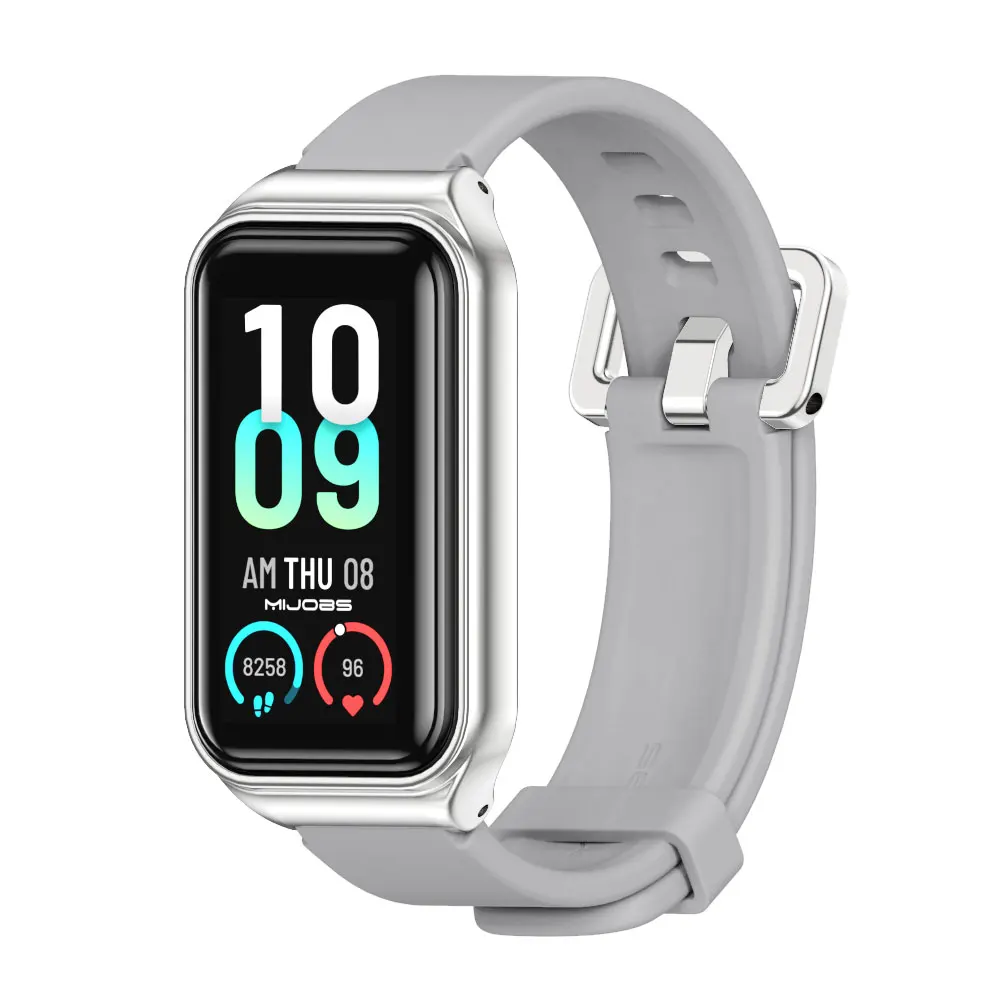 Silicone Waterproof Replacement Strap for Amazfit Band 7 - Soft and Comfortable Watch Bracelet