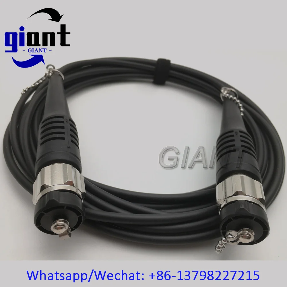 4C ODC 소켓, ODC 남성-ODC 남성, G657A, 직경: 4.5mm TPU 재킷, 1/2/3/5M 기갑 검정색 케이블, 릴이 없는 광섬유 패치 코드