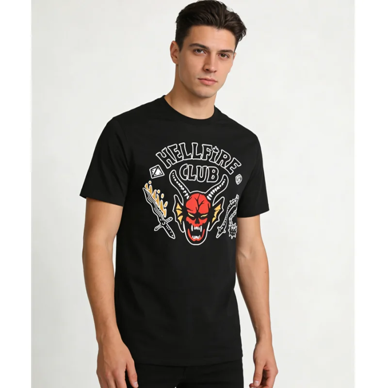 Hellfire Club T-Shirt Men | Devil Graphic Print Tee Sf65a4993794346a1b6bbf59a5039f369a