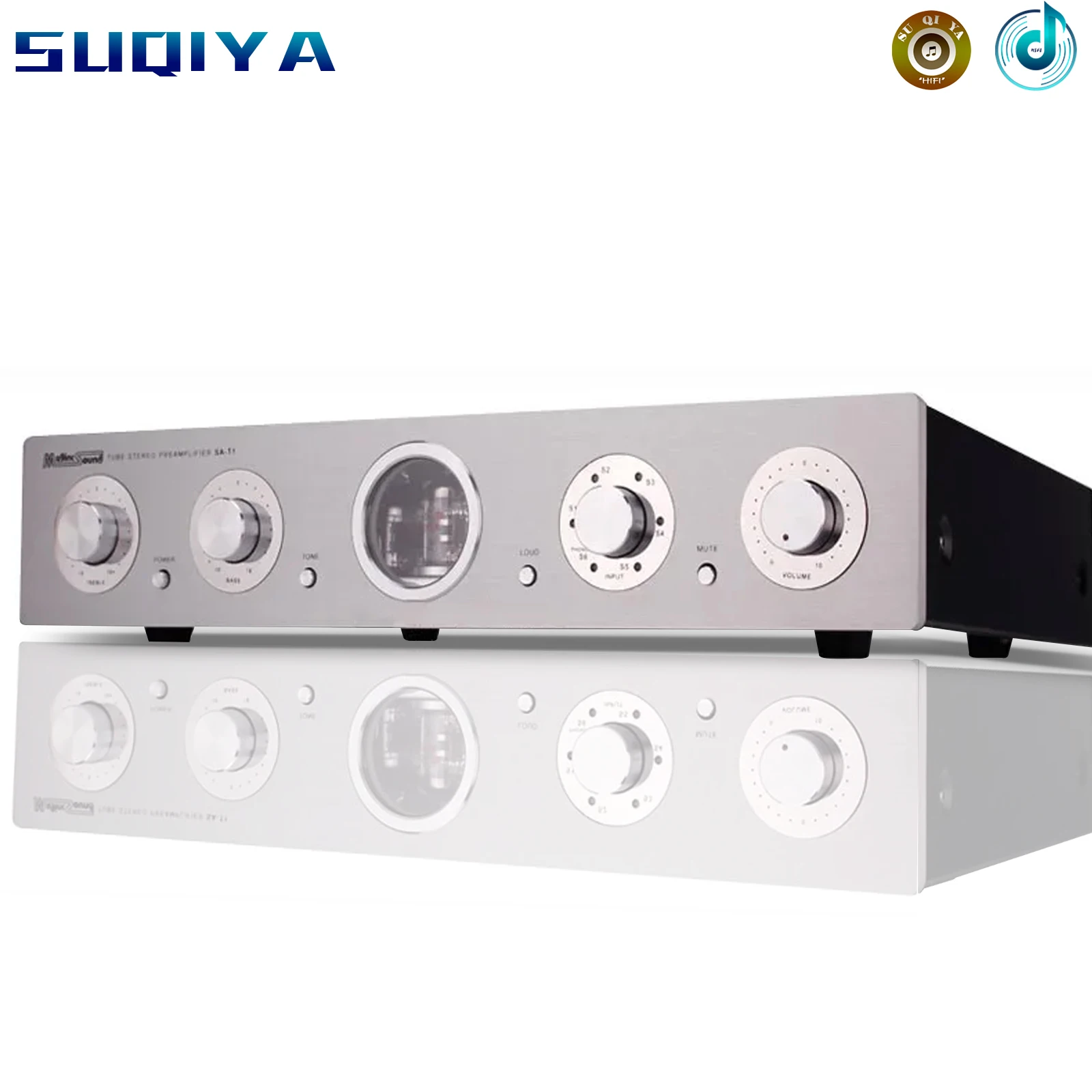 

12AU7/ECC82 12AX7B Vacuum Tube Preamplifier Low Noise Low Distortion Treble Bass Adjustment HIFI Audio Amplifier