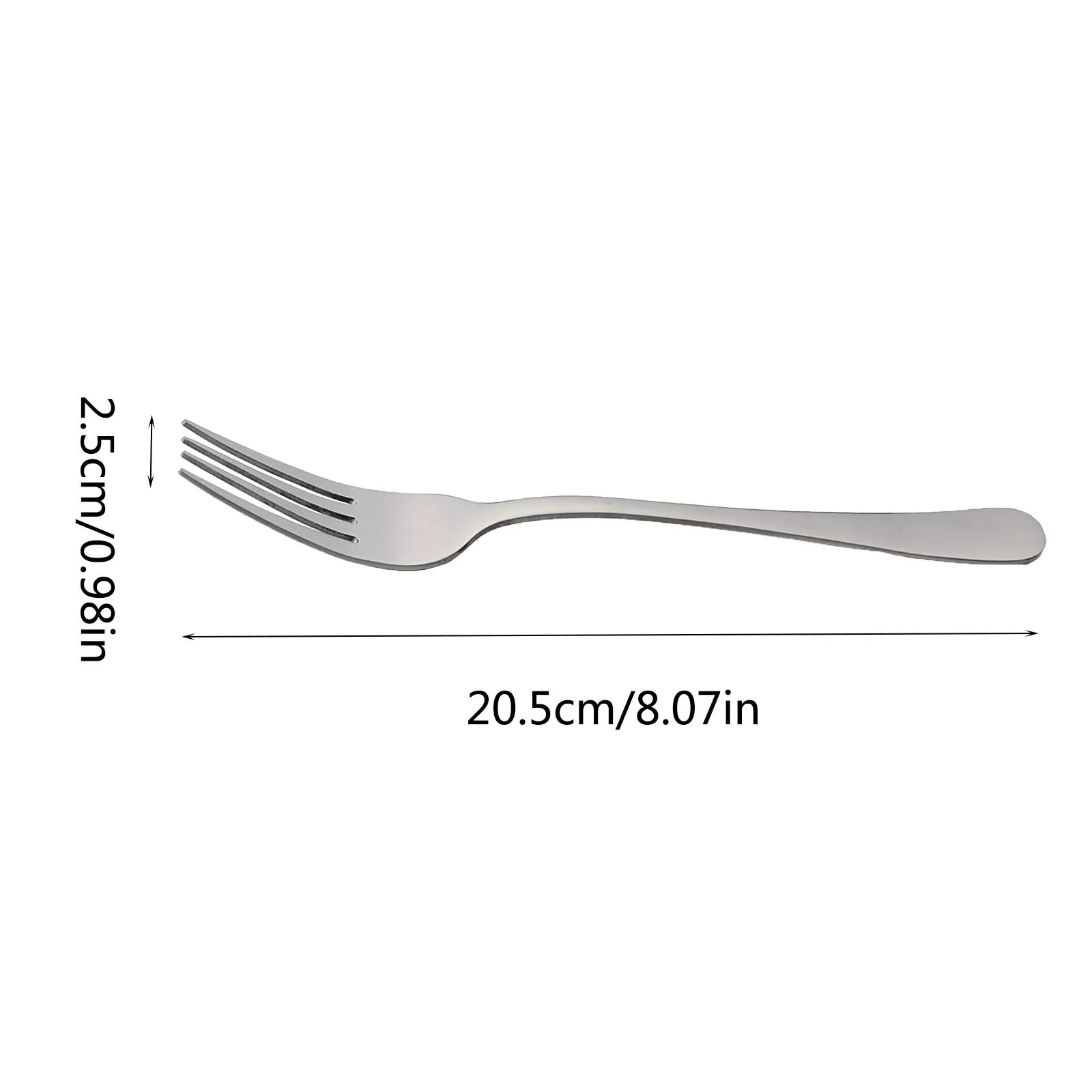 Fruit Fork Portable Cutlery Silverware Set 6Pcs Stainless Steel Dessert Forks Lovely Mini Snack Cake Cafeteria Home Kitchen