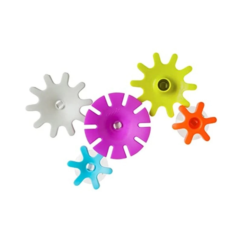 

Kids Bath Toy 5Pcs Colorful Gear with Suction Cups No Fun Shower Toy