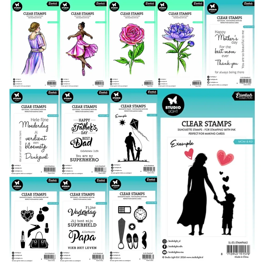 Swirls Essentials clear silicone stamps For DIY scrapbooking craft supplies photo album card making