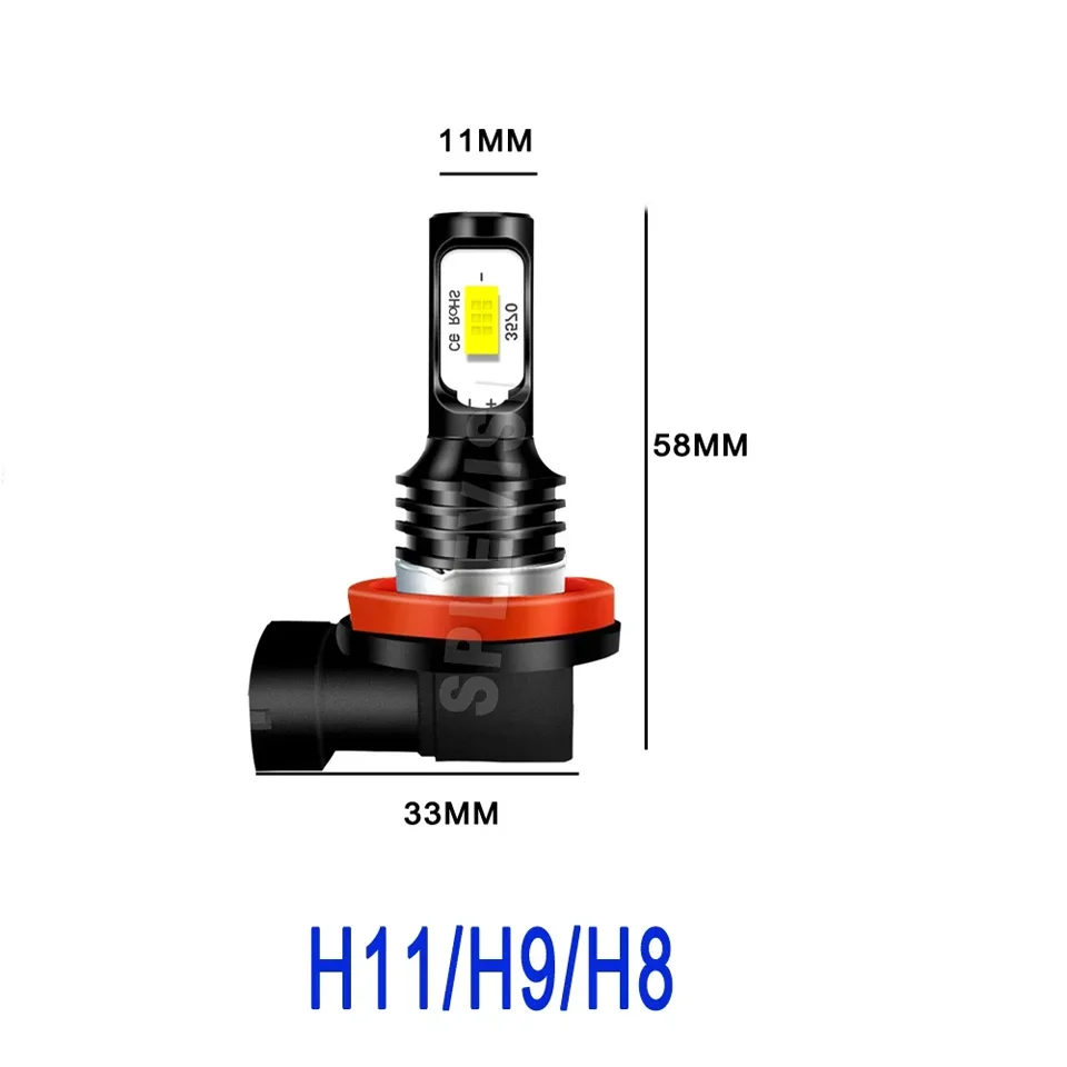 12V-24V H11 H8 711 제논 화이트 LED 안개등 CANbus 지원 무오류 BMW X1 F48 2014 2015 2016 2017 2018용