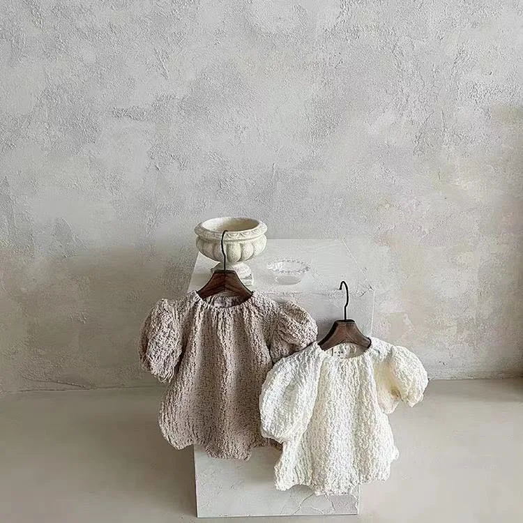 2022 Summer Baby Girl Short Sleeve Clothes Set Thin Cotton Infant Girl Outfits Casual Girl Princess T Shirt + Pp Pants 2pcs Suit