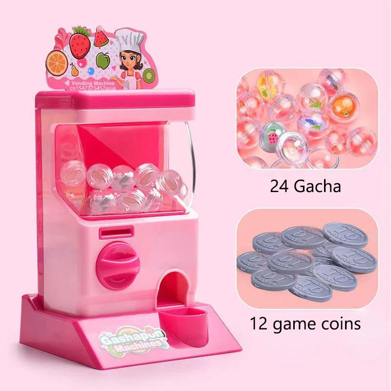 New Children's electric gashapon machine coin-operated candy game machine early education learning machine play house girl gift 3