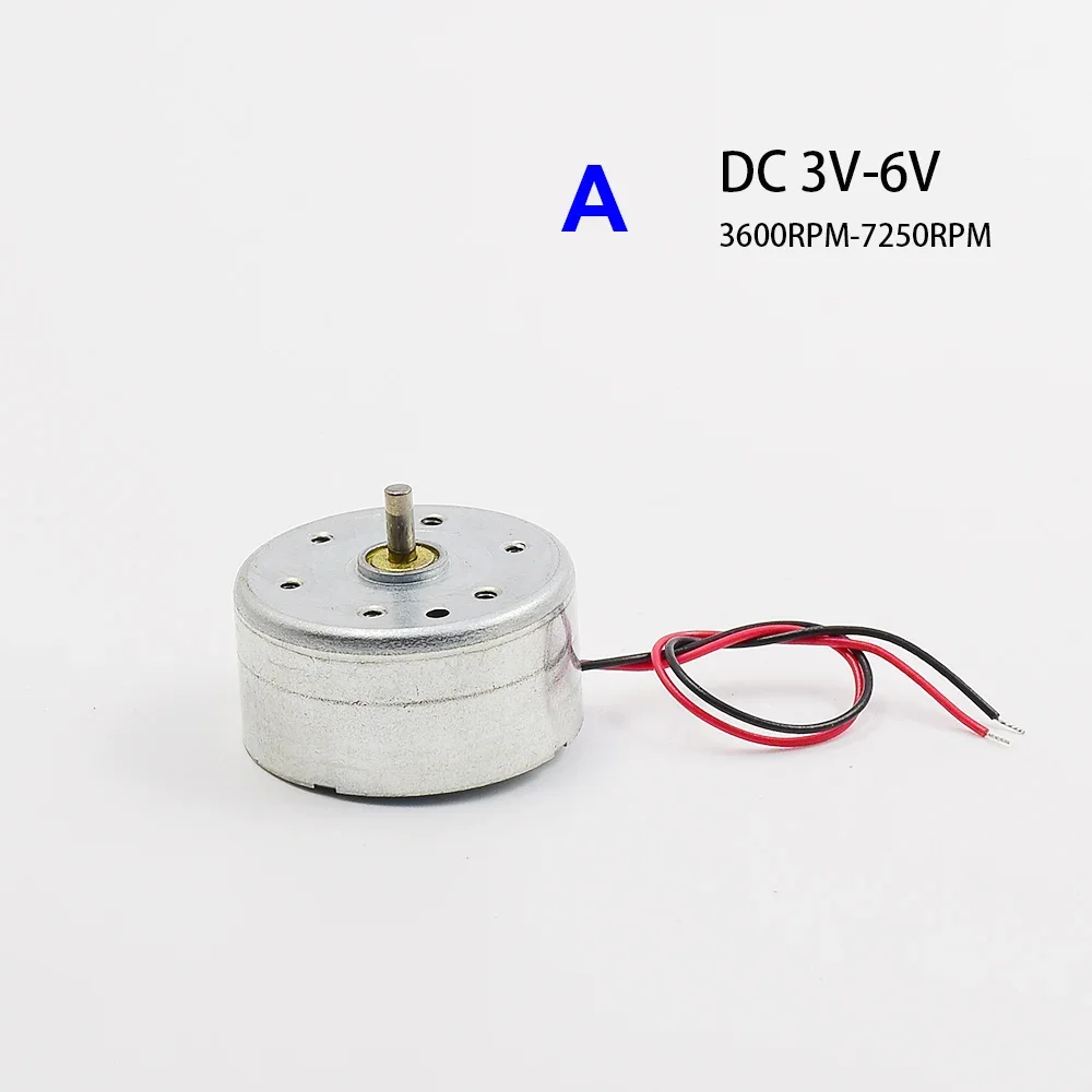 Micro 24mm Round RF-300 Round Motor DC 3V- 6V 3.7V 5.9V for Car Audio AV CD DVD Player Toy Fan