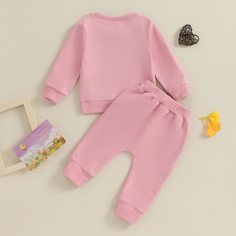 2023-09-12 Lioraitiin 0-3Y Daddys Girl Baby Clothes Newborn Fall Winter Outfits Sweatshirt Pants Set Shirt Top Sweatpants Suit