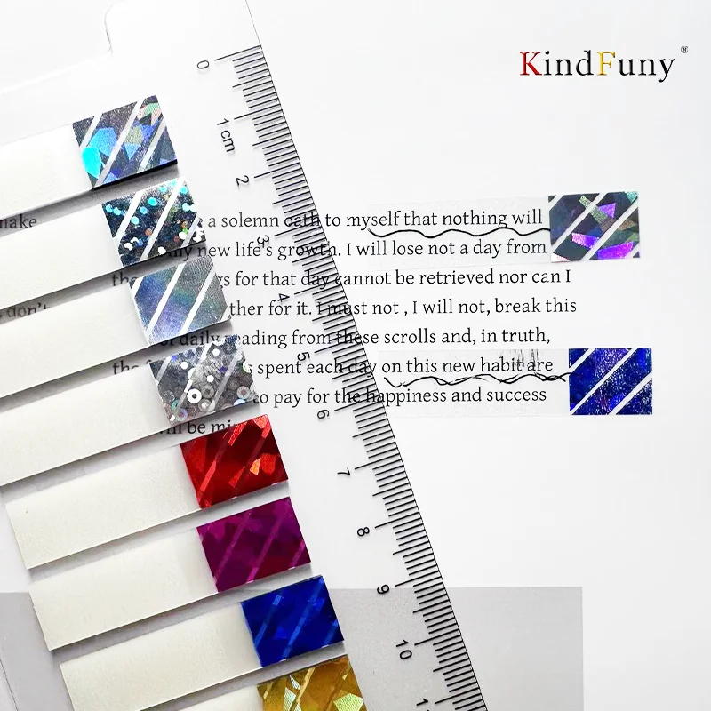 KindFuny 160/200 Sheets Transparent Sticky Notes Self-Adhesive BookMarkers Annotation for Reading Book Clear Tabs Stationery 5
