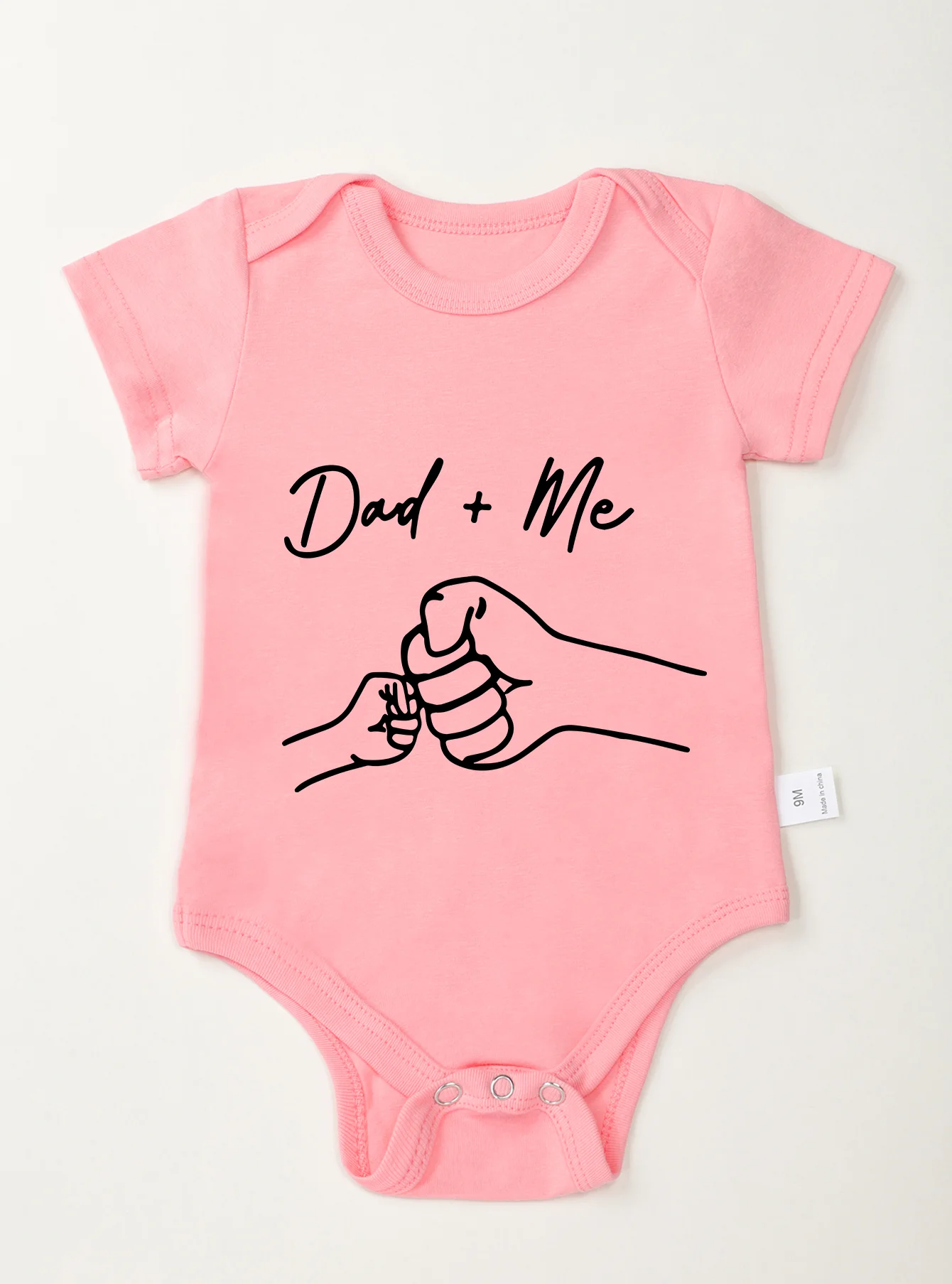 Clothes Rompers Dad and Me Printing Trendy Short Sleeve Bodysuit Newborn Infant Toddler Baby Girl Boy Jumpsuit High Quality 4