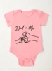 Clothes Rompers Dad and Me Printing Trendy Short Sleeve Bodysuit Newborn Infant Toddler Baby Girl Boy Jumpsuit High Quality 4