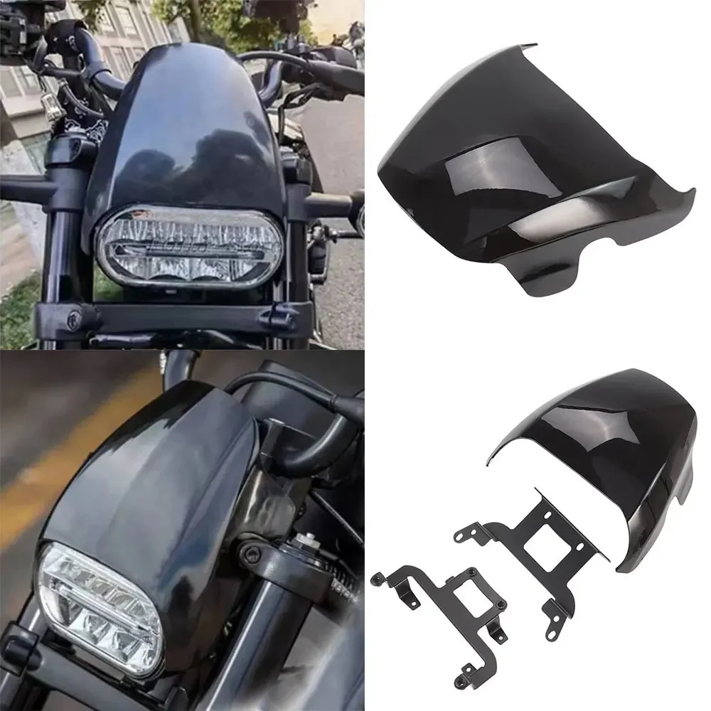 

For Harley Sportster S 1250 RH1250 2021 2022 Motorcycle Headlight Mask Windscreen Cover Screen Front Cowl Fairing Windshield