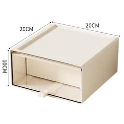 Modular Storage Box with Drawers - Desktop Organizer and Display Case (C)