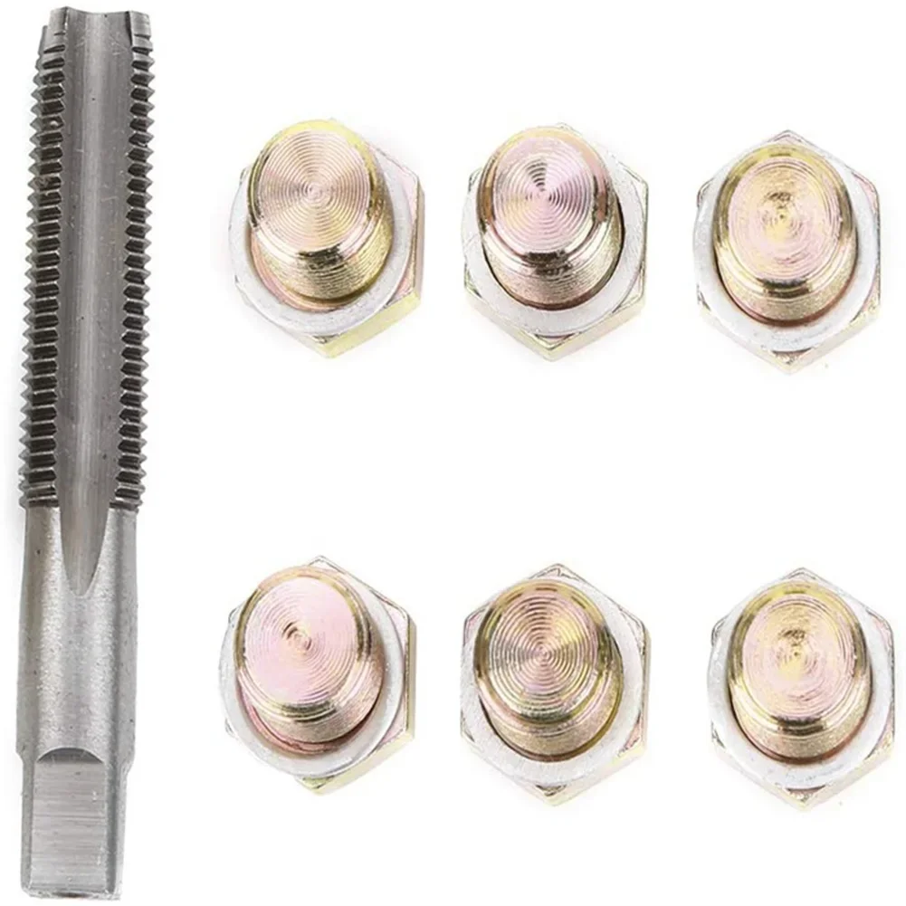 Car Repair Combination Suit M13x1.25 Iron Portable Oil Pan Drain Sump Plug Key Oil Drain Plug Screws Repair Bolt Set