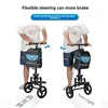 One-legged Ultra-light Sliding Bicycle Walker for The Disabled Adjustable Knee Walker Healthy Care Mobility Aids Knee Scooter 4