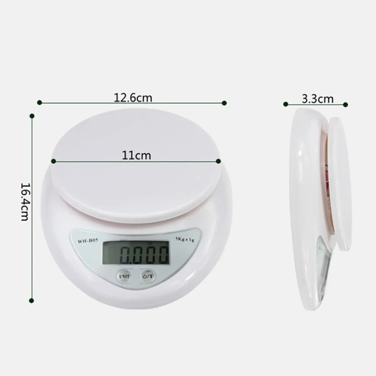 5kg/1g Electronic Scales Portable Digital LED Display Food Balance Measuring Weight Scale Kitchen Baking Scale Kitchen Tools