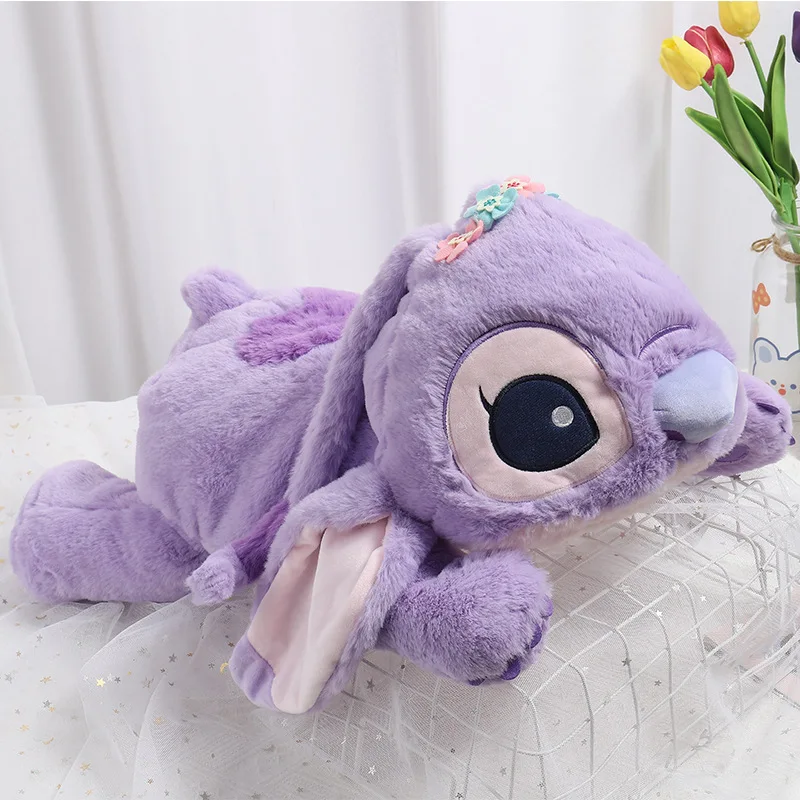 50cm Disney Exclusive Sleeping Stitch Angel Cuddleez Extra Large Plush Toys  Dolls Big Disney Stitch Sleeping Angel Stuffed Toys - AliExpress