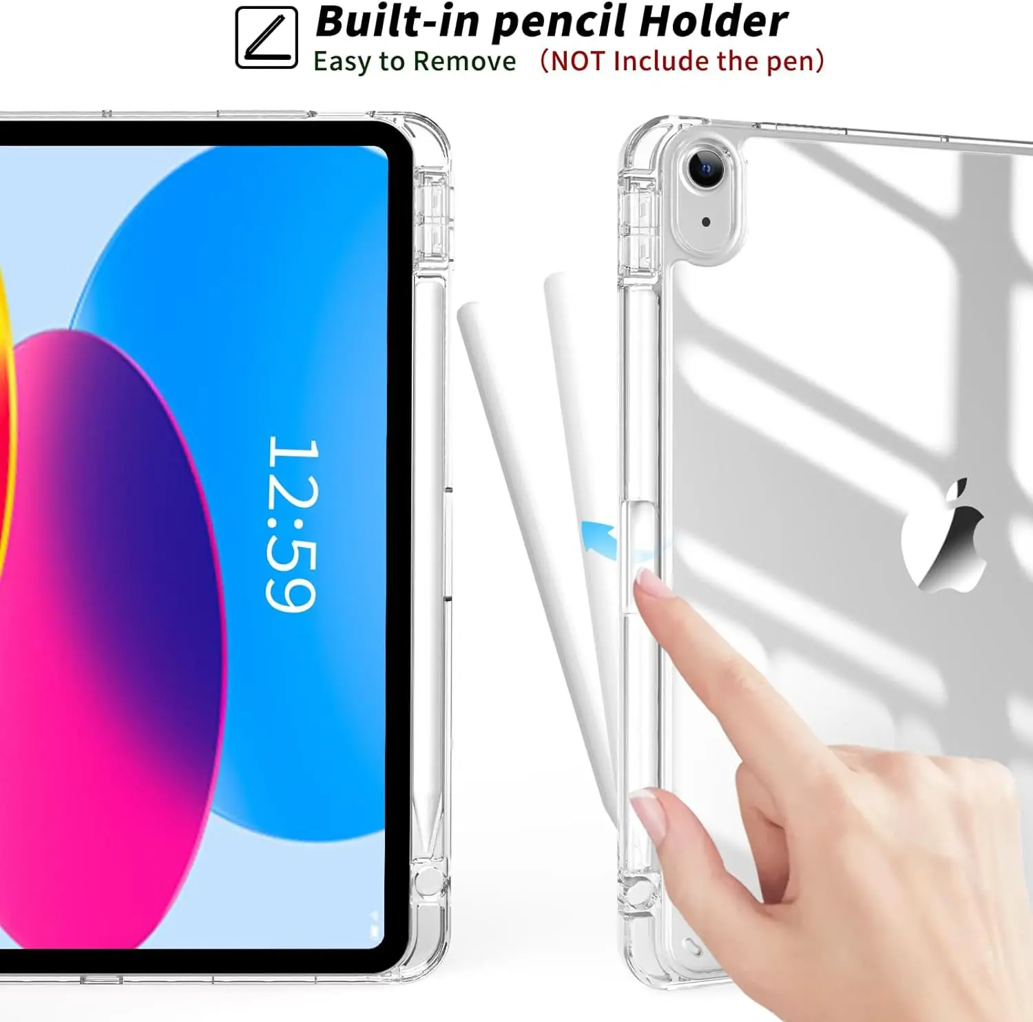 Enhanced iPad Protective Case with Apple Pencil Holder