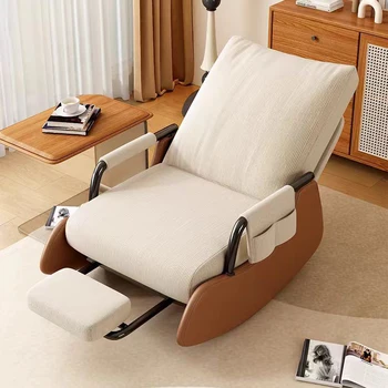Rocking Chair Balcony Home Technology Cloth Rocking Chair Living Room Leisure Rocking Chair, Modern Rocking 1