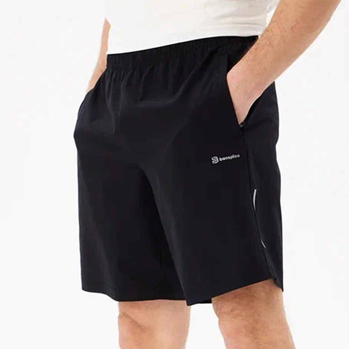 Sports Shorts Baasploa Men Quick-Drying Shorts Summer Soft Breathable Fitness Elastic Sport Shorts Male Casual Lace up Running Sweatpants