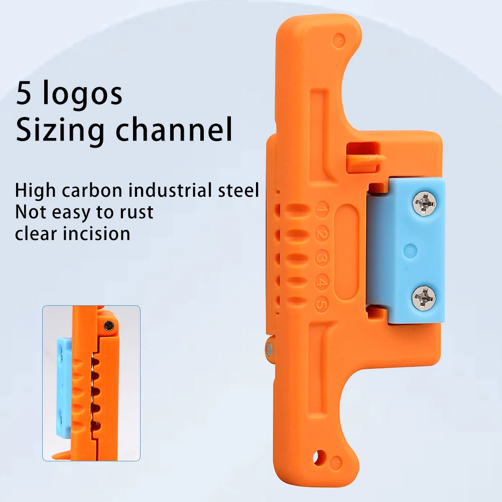 AUA-05 Replaceable Blade Stripper Loose Tube Buffer Mid-Span Access Tool For 1.9-3.0mm Fiber Optic Cable