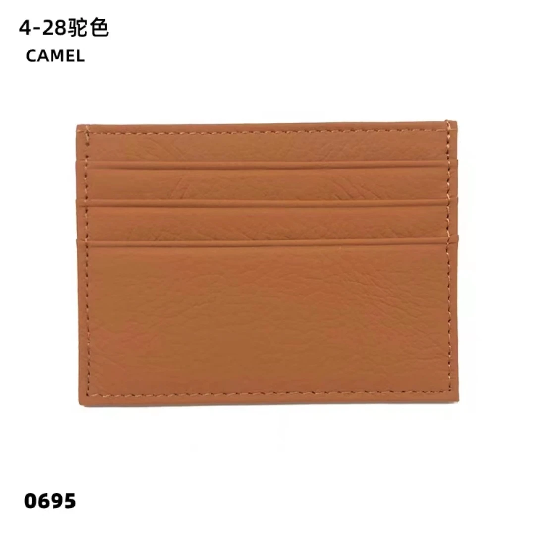 Personalized Genuine Leather Card Holder – Custom Initial Slim Wallet & Monogrammed Name Case