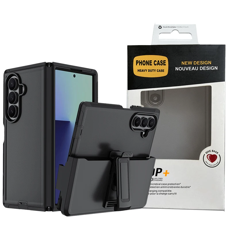 3-Schichtige Original-Qualität Ott-Box Robuste Defender Armor Hülle für Samsung Galaxy Z Fold 7 6 5 4 Verbesserte Stoßfeste Schutzhülle – Detail 10
