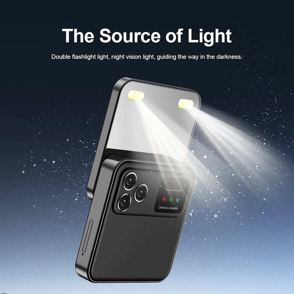 SERVO R18 PRO 2.4" Slide Feature Mobile Phone Speed Dial Magic Voice Flashlight FM Radio Dual SIM Card Rotating Screen Cellphone