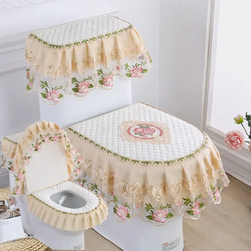 Toilet seat cover toilet mat toilet seat cushion toilet mat set toilet accessories 3 Piece Set Toilet Cushion Winter U-type Zipper Seat Mat