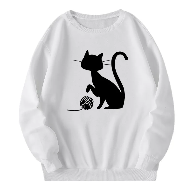 

Женские толстовки, новинка 2022, Осенний пуловер с круглым вырезом и длинным рукавом, Женская толстовка, худи, одежда для девочек, женские спортивные костюмы, свитшоты