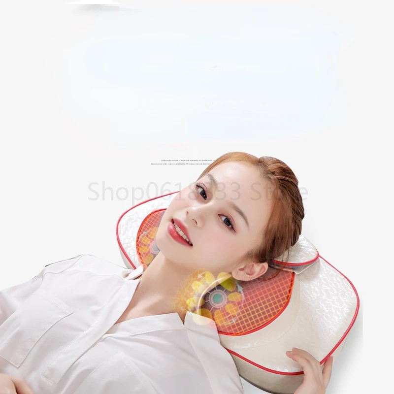 Cervical Spine Massager Vibration Airbag Hot Compress Massage Pillow Multi-functional Intelligent Boby Massager Massage Tool