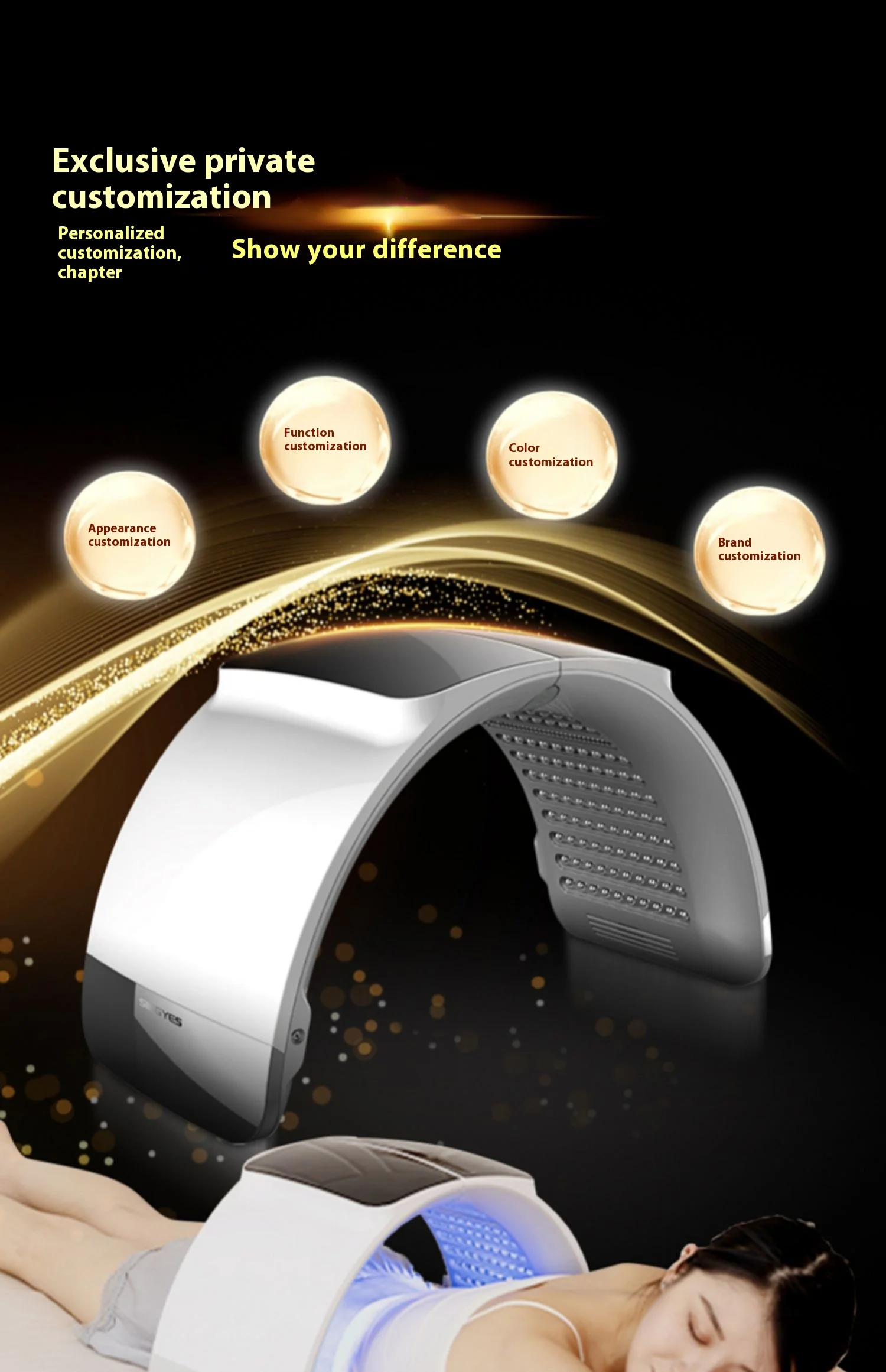 Pdt Led Light Therapy Device &ndash; Acne Removal Sensitive Skin Repair Whitening Photon Rejuvenation Red and Bluelight Therapy Device