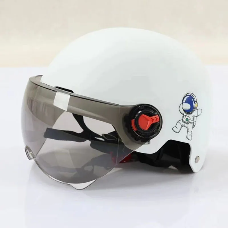 Motorcycle Helmet Electric Bike Cycling Child Helmet Electric Bicylce Helmet For Kids Youth Schoolchild Couple Cartoon Helmet 2