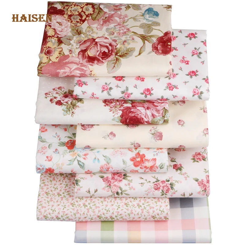 Cotton Twill Fabric Printed Cloth,Gorgeous Rose Series,For DIY Sewing Baby&Child Quilt Bedding Clothes Skirt Textile Material