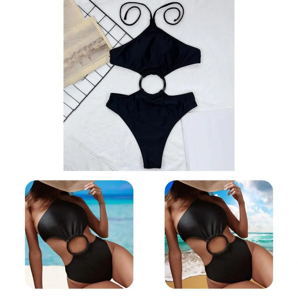 

Fabulous Lady Monokini Slim Fit Beachwear Monokini Shoulderless Bathing Suit