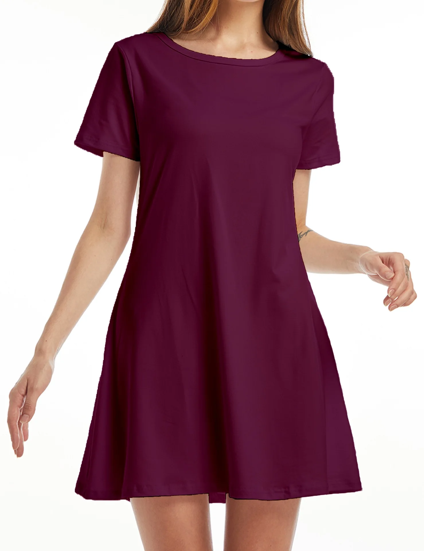 Women's European-style Short-sleeved Seamless Breathable Maternity Dress For Summer Comfortable Casual Tops 13 Sf65cf5b02b854e4b9d70081f48bfb03dG