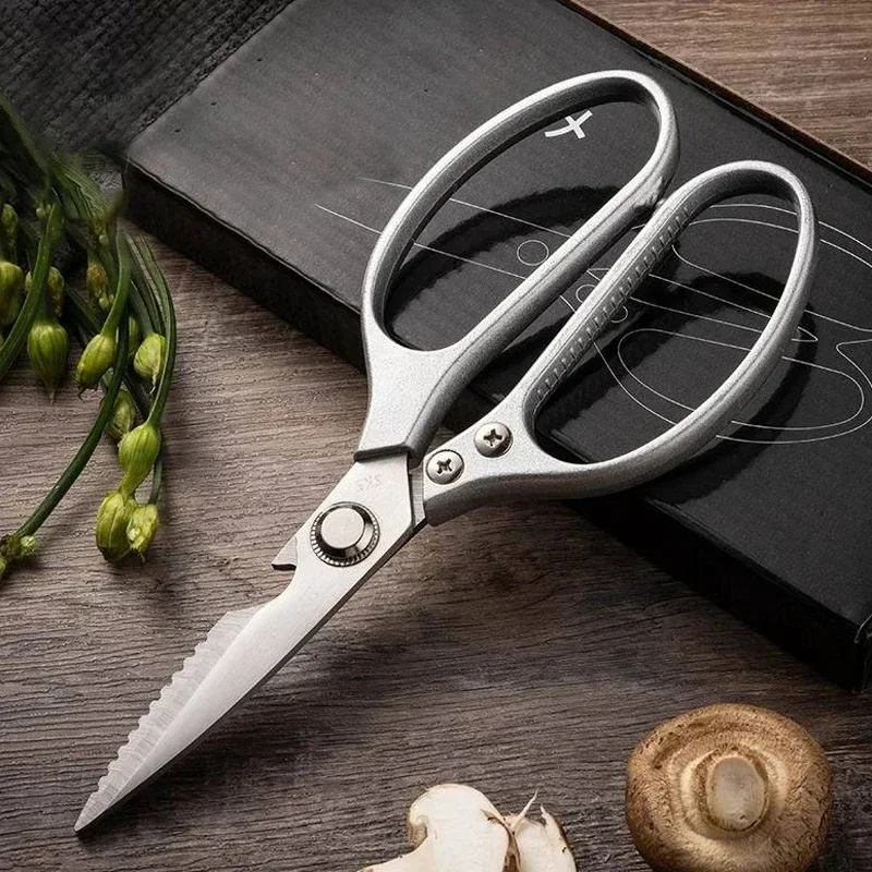 WXCOO ciseaux à os de poulet couteau de coupe de cuisine pour barbecue ciseaux alimentaires multifonctionnels tranchage couteau à viande de poisson en acier inoxydable