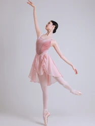 Body suit tights ballet dance suit female velvet teacher special exercise suit adult gymnastics one-piece suit
