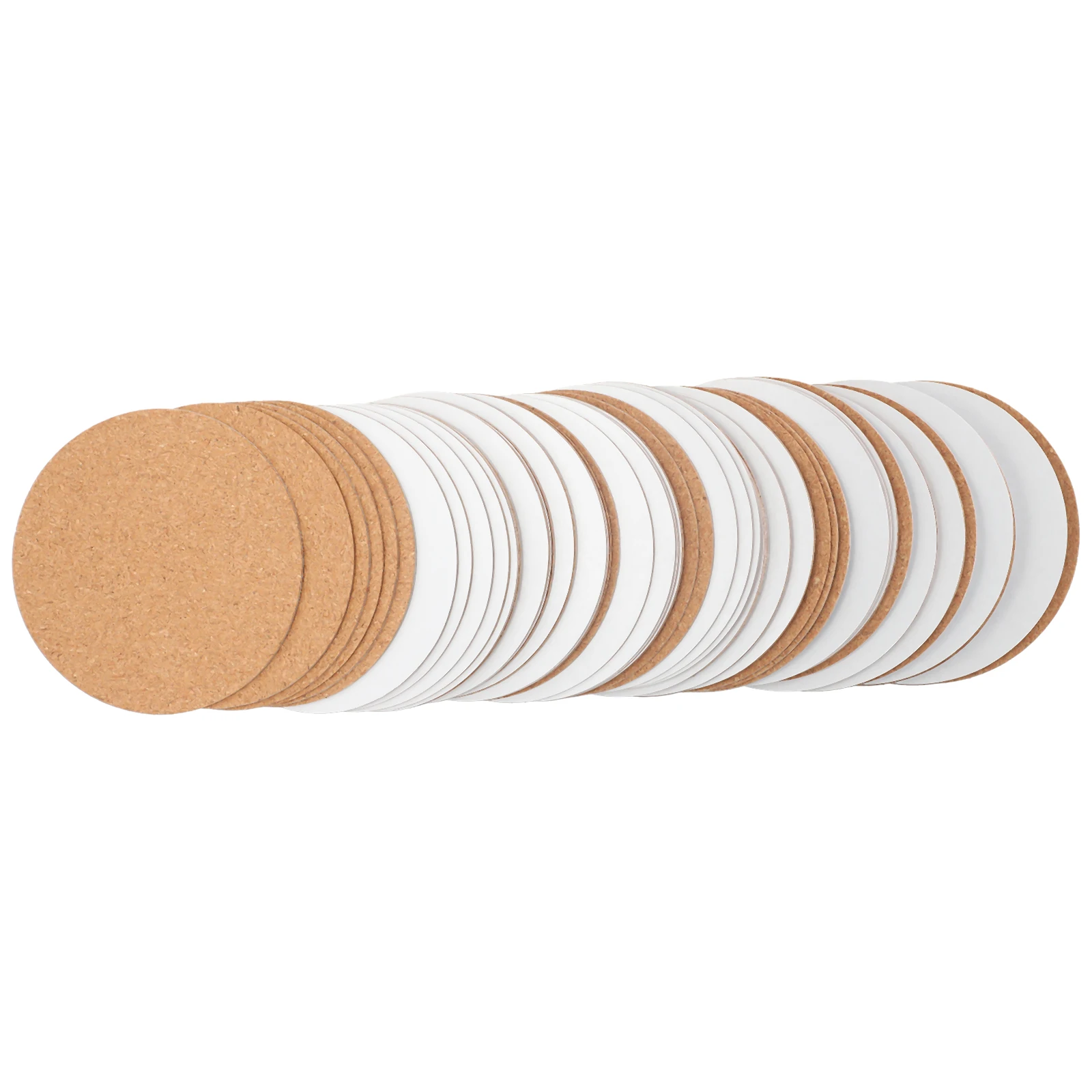 3.75 Inch Square Cork Back Photo Coasters