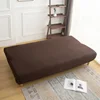 LANMOLIFE Elastic Armless Sofa Bed Cover Solid Color Stretchable Full Covers Foldable Sofa Bed Covers Washable Furniture Covers 3