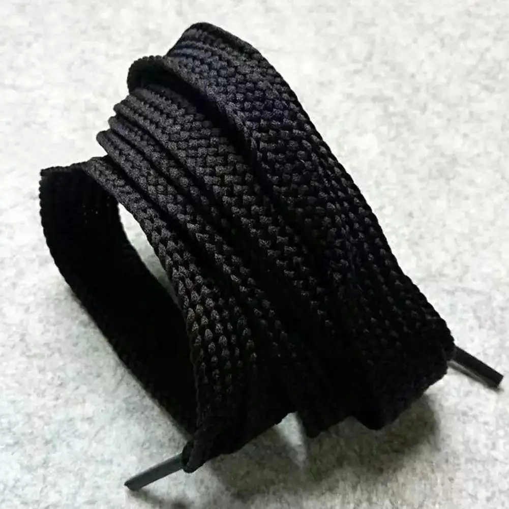 Shoe Laces 1.5CM Wide Double Layered Thicken Shoelaces Sports Rope Non Elastic White Leisure Women Sneaker Lacet Shoelaces Accessories