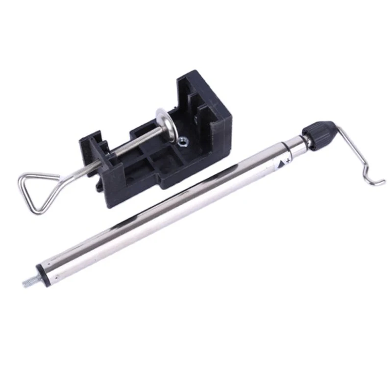 

1set Electric Drill Stand Flexible Shaft Holder Stainless Steel Telescopic Rod Electric Grinder Carving Hook Bracket Accessories