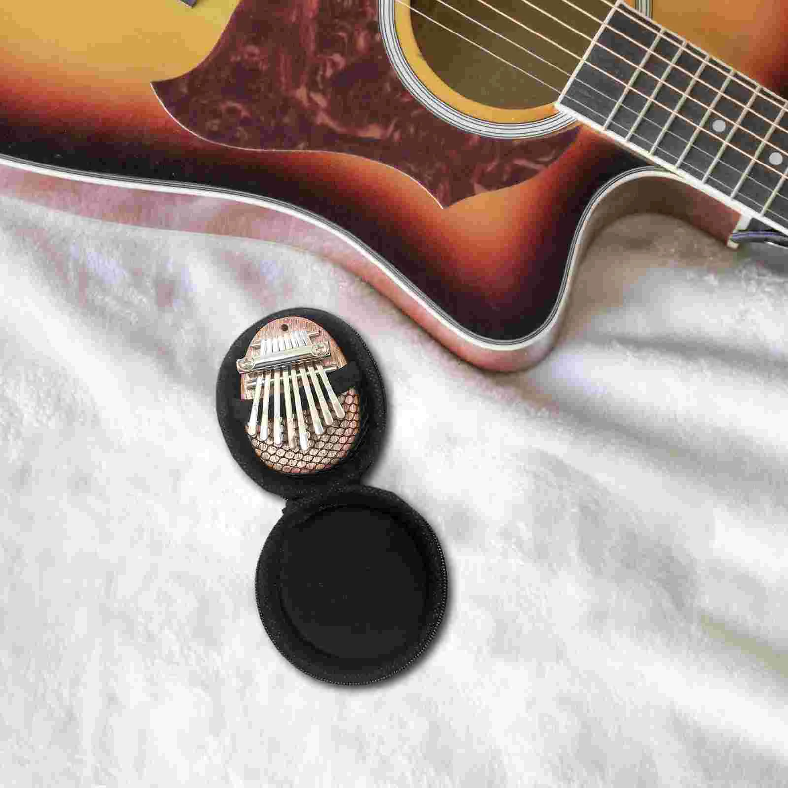 Portable 8 key Kalimba Box Thumb Piano Storage Bag EVA Case Protective Pouch Scratch Resistant Travel Container Simple Design